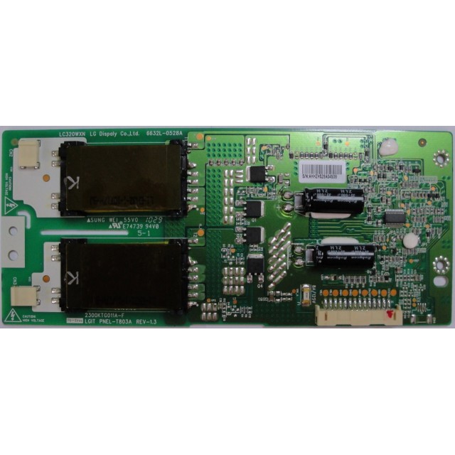 PLACA INVERSORA LG 32LC50 32LG30 32LG60 32LH20 32LC4 32LG30 6632L-0528A EAY60700301 (LC320WXN) 2300KTG011A-F  (SEMI NOVA) PROMOÇÕES LG www.soplacas.tv.br